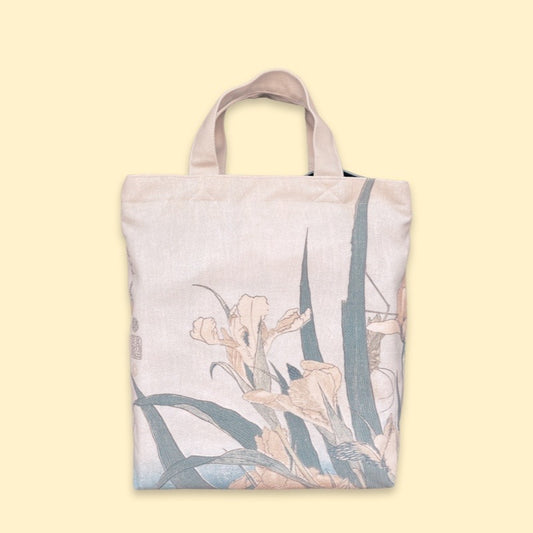 Iris & Grasshopper Tote Book Bag with Crossbody Strap